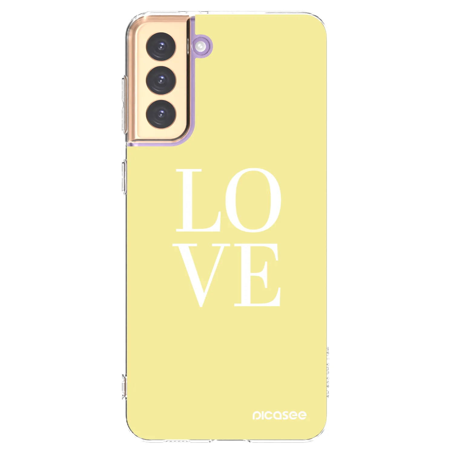 Picasee silikonska prozirna maskica za Samsung Galaxy S21+ 5G G996F - Love