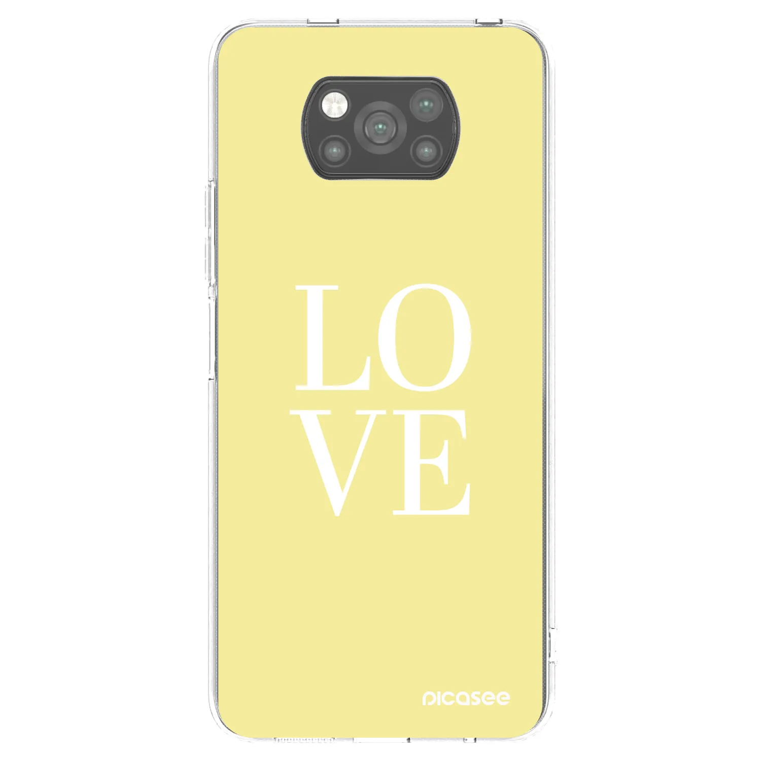 Picasee crna silikonska maskica za Xiaomi Poco X3 Pro - Love