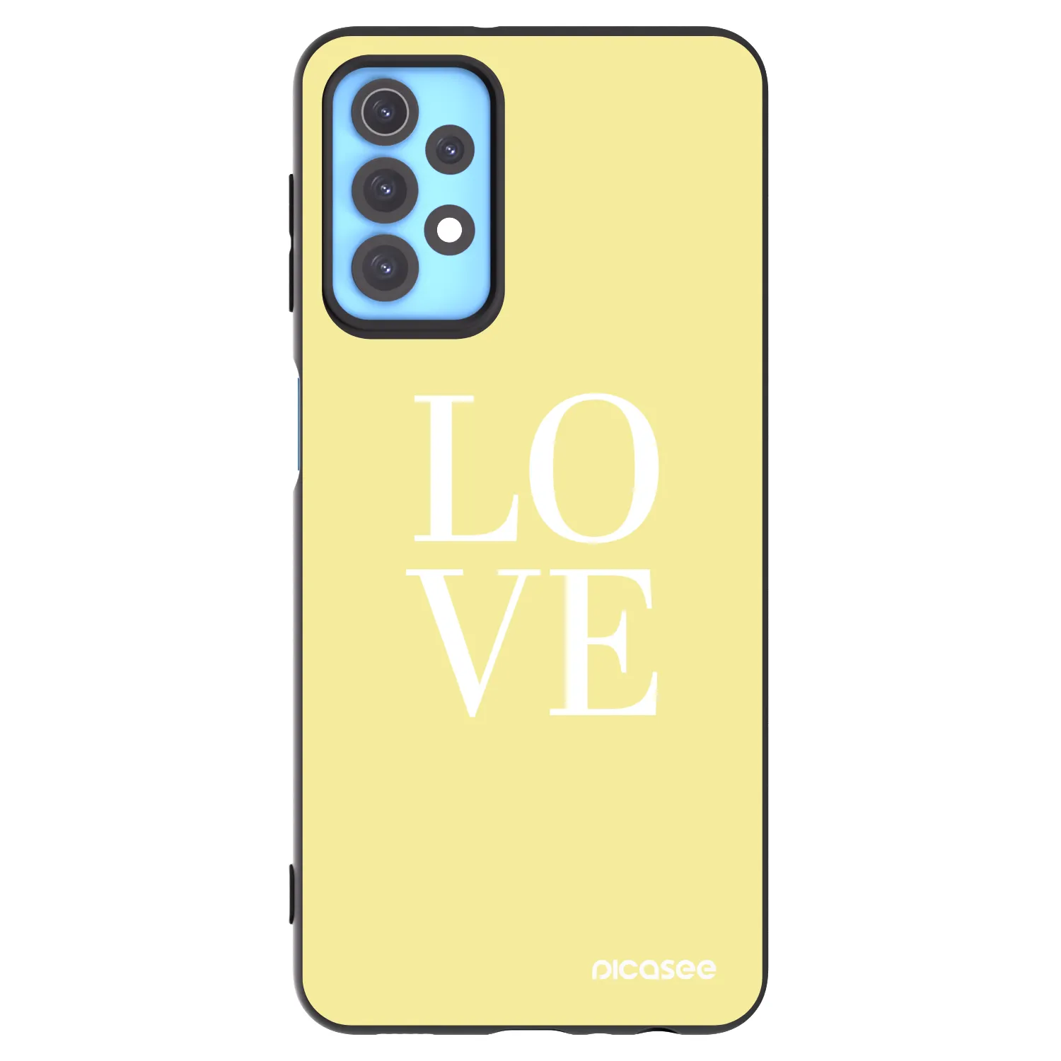 Picasee crna silikonska maskica za Samsung Galaxy A32 4G SM-A325F - Love
