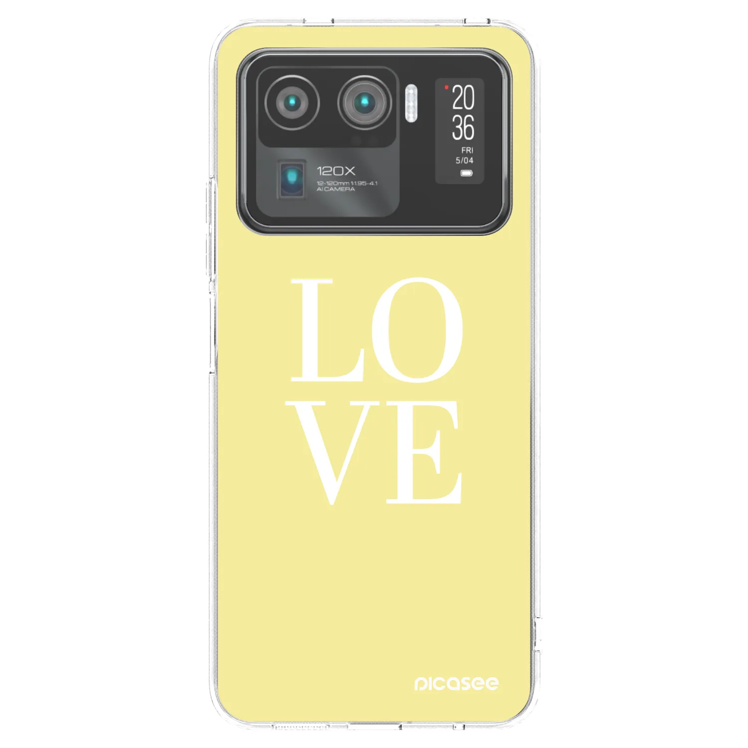 Picasee silikonska prozirna maskica za Xiaomi Mi 11 Ultra - Love