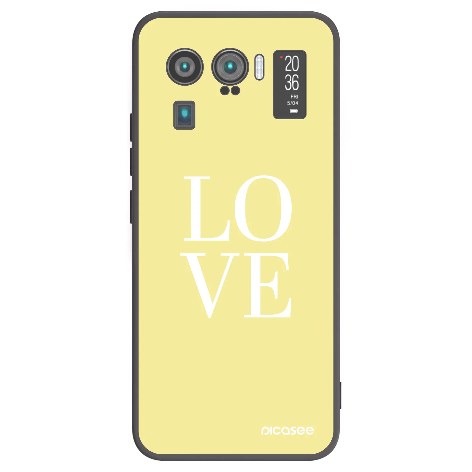 Picasee crna silikonska maskica za Xiaomi Mi 11 Ultra - Love