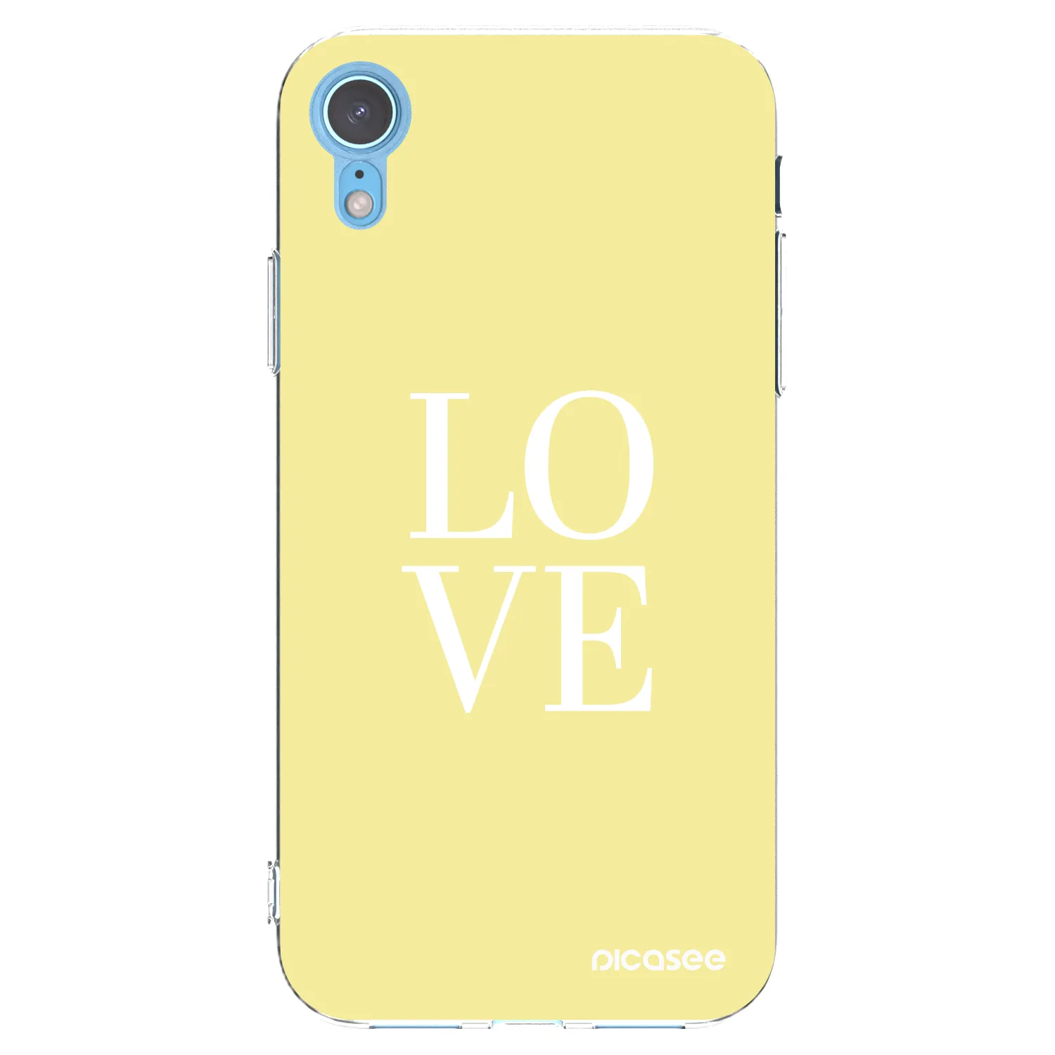 Picasee silikonska prozirna maskica za Apple iPhone XR - Love