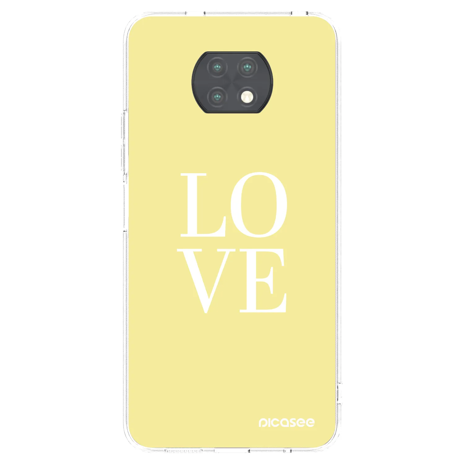 Picasee silikonska prozirna maskica za Xiaomi Redmi Note 9T - Love