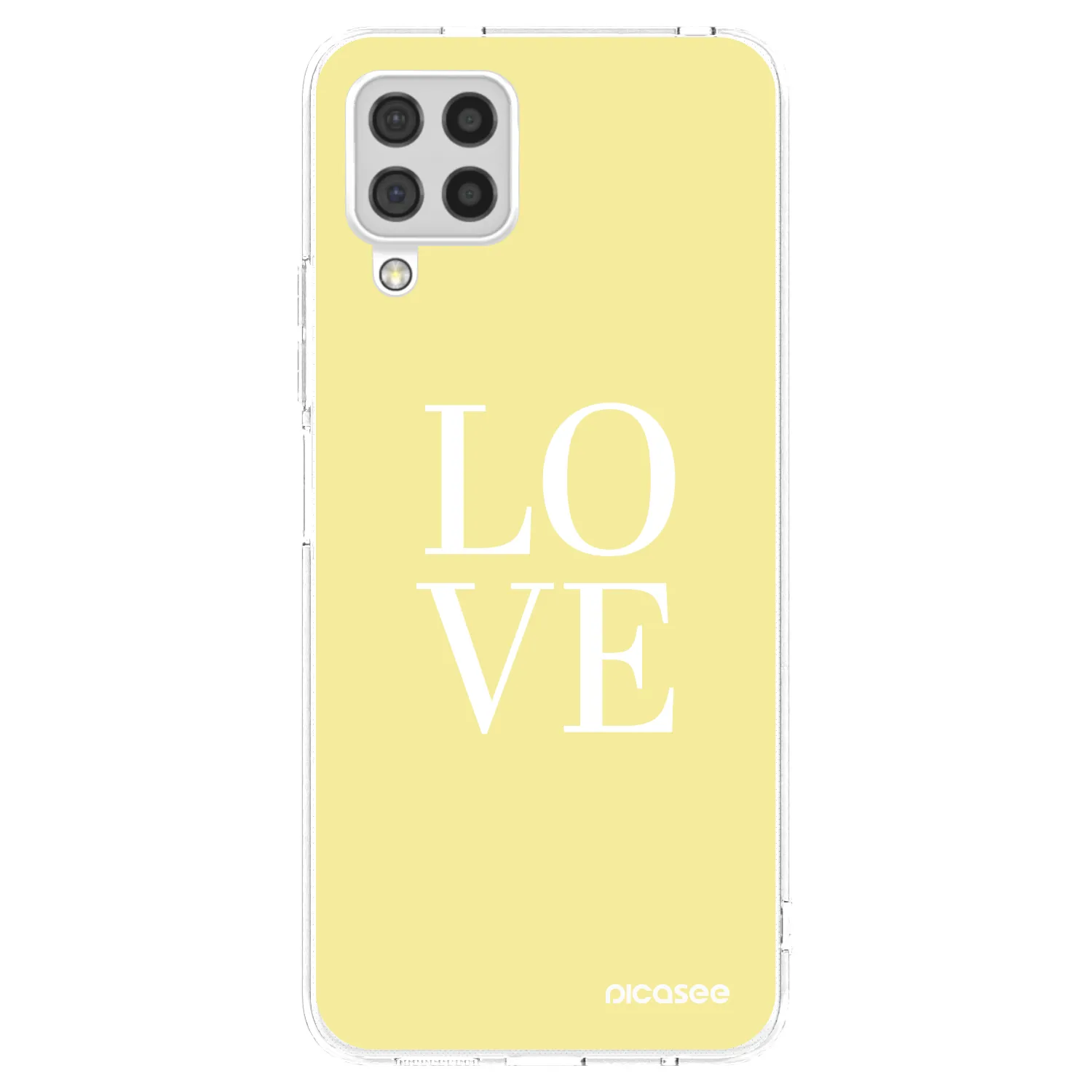 Picasee silikonska prozirna maskica za Samsung Galaxy A22 A225F 4G - Love