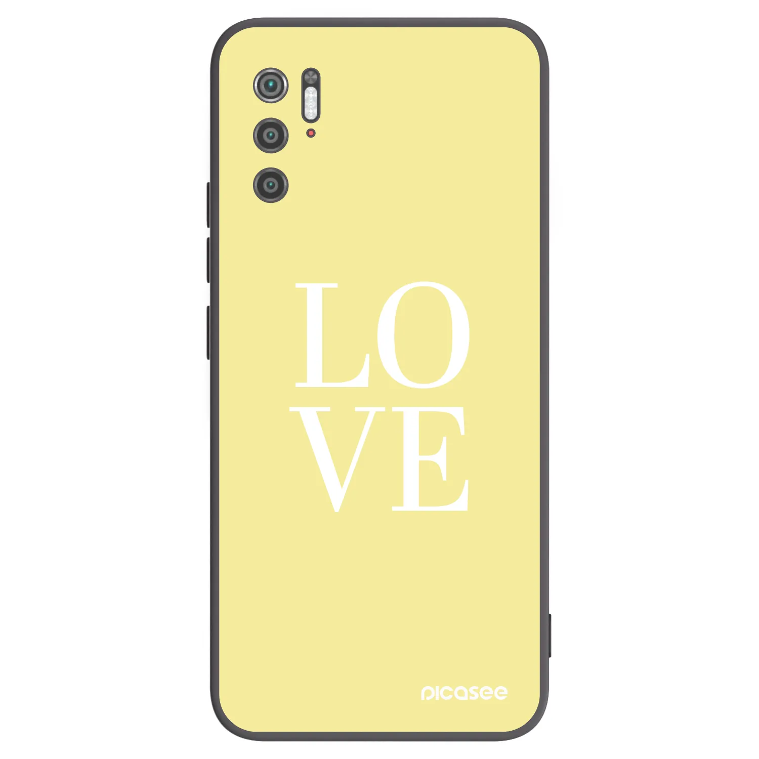 Picasee crna silikonska maskica za Xiaomi Poco M3 Pro 5G - Love