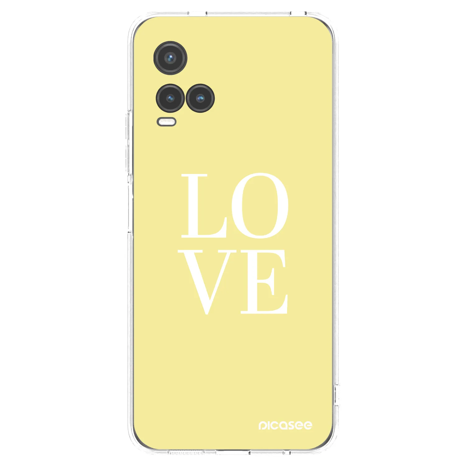 Picasee silikonska prozirna maskica za Vivo Y33s - Love