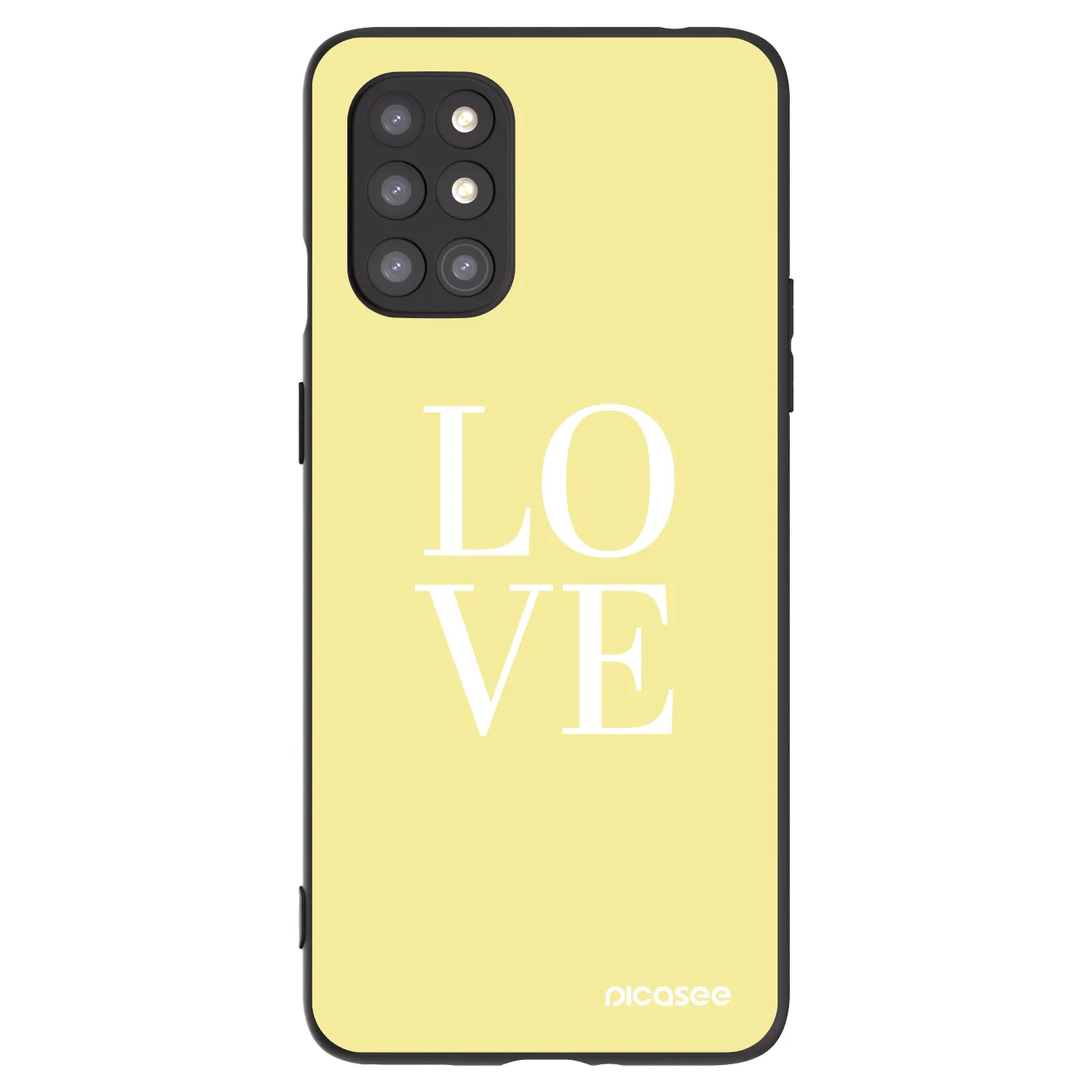 Picasee crna silikonska maskica za OnePlus 8T - Love