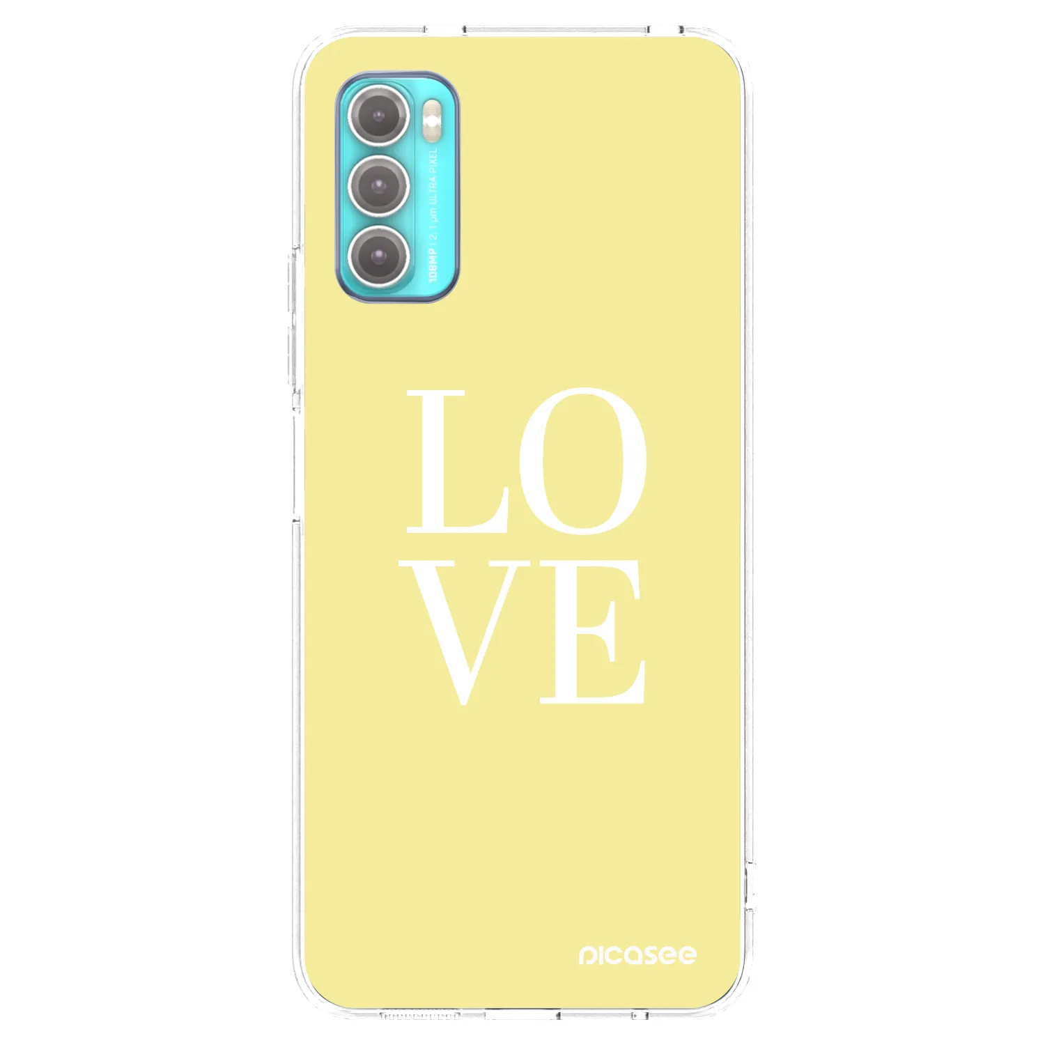 Picasee silikonska prozirna maskica za Motorola Moto G60 - Love