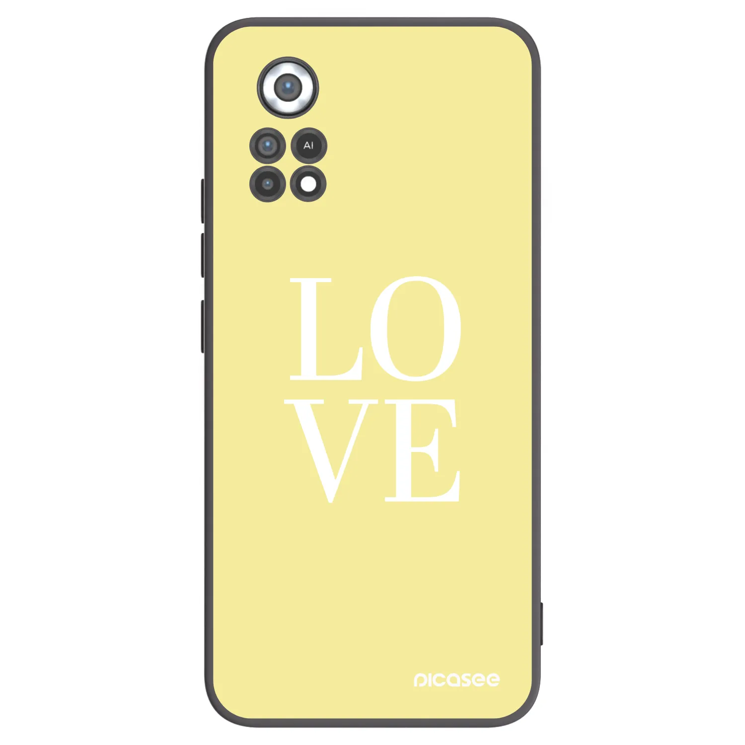 Picasee crna silikonska maskica za Xiaomi Poco X4 Pro 5G - Love