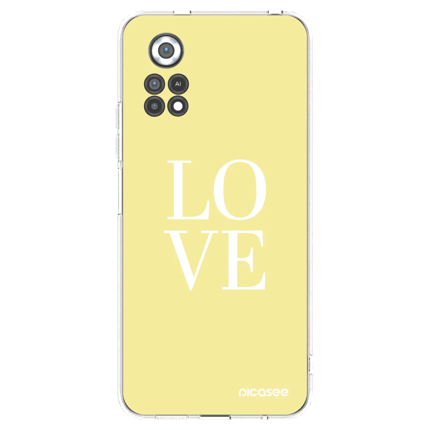 Picasee silikonska prozirna maskica za Xiaomi Poco X4 Pro 5G - Love