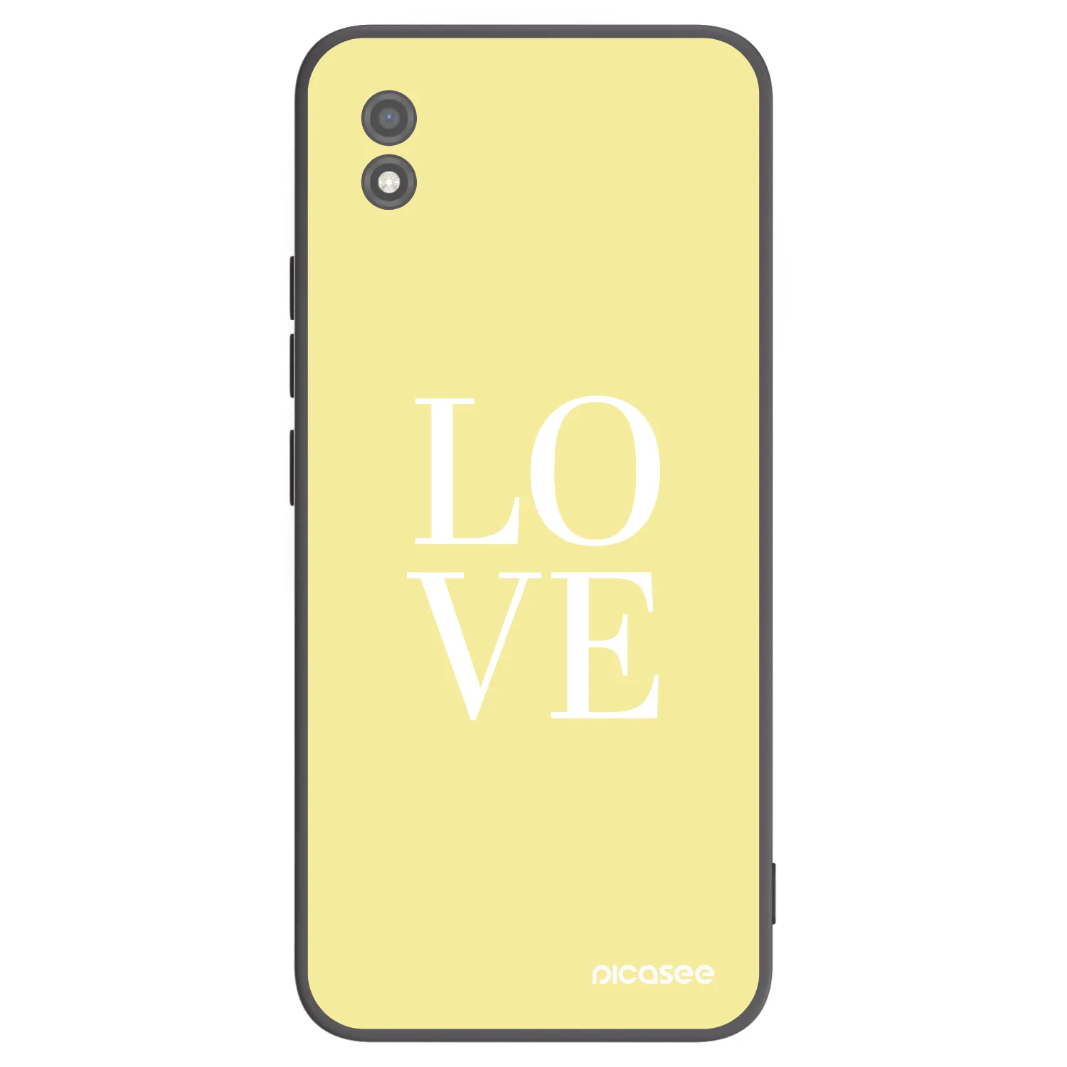Picasee crna silikonska maskica za Realme C11 (2021) - Love