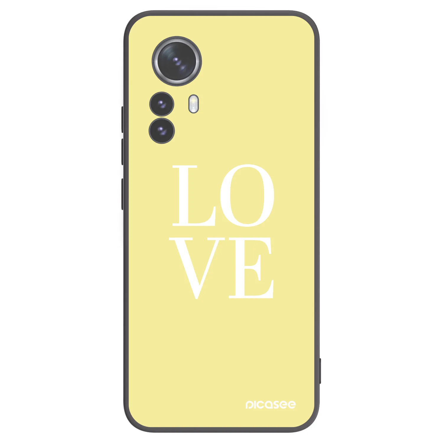 Picasee crna silikonska maskica za Xiaomi 12 Pro - Love