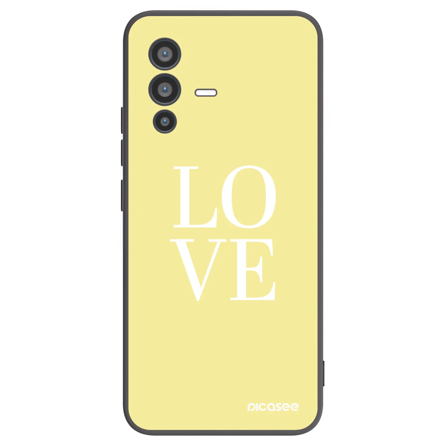 Picasee crna silikonska maskica za Vivo V23 5G - Love