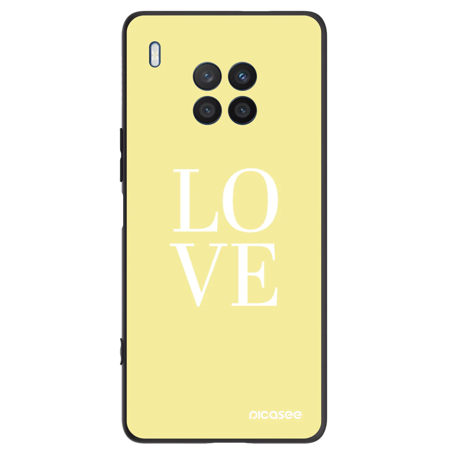 Picasee crna silikonska maskica za Honor 50 Lite - Love