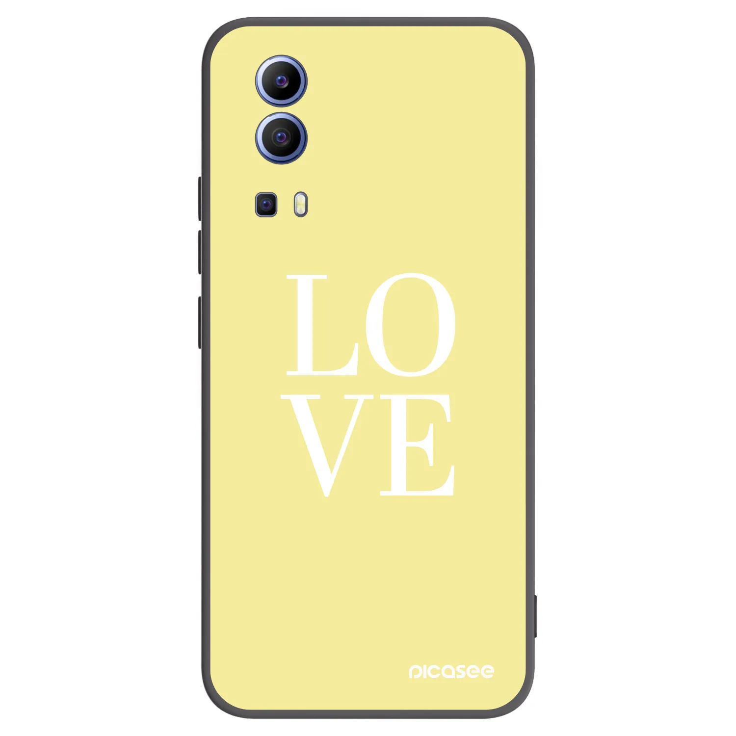 Picasee crna silikonska maskica za Vivo Y52 5G - Love