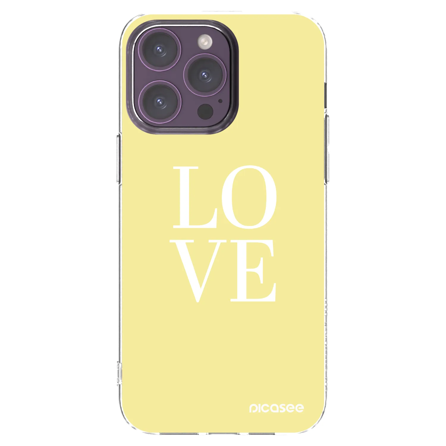 Picasee silikonska prozirna maskica za Apple iPhone 14 Pro Max - Love