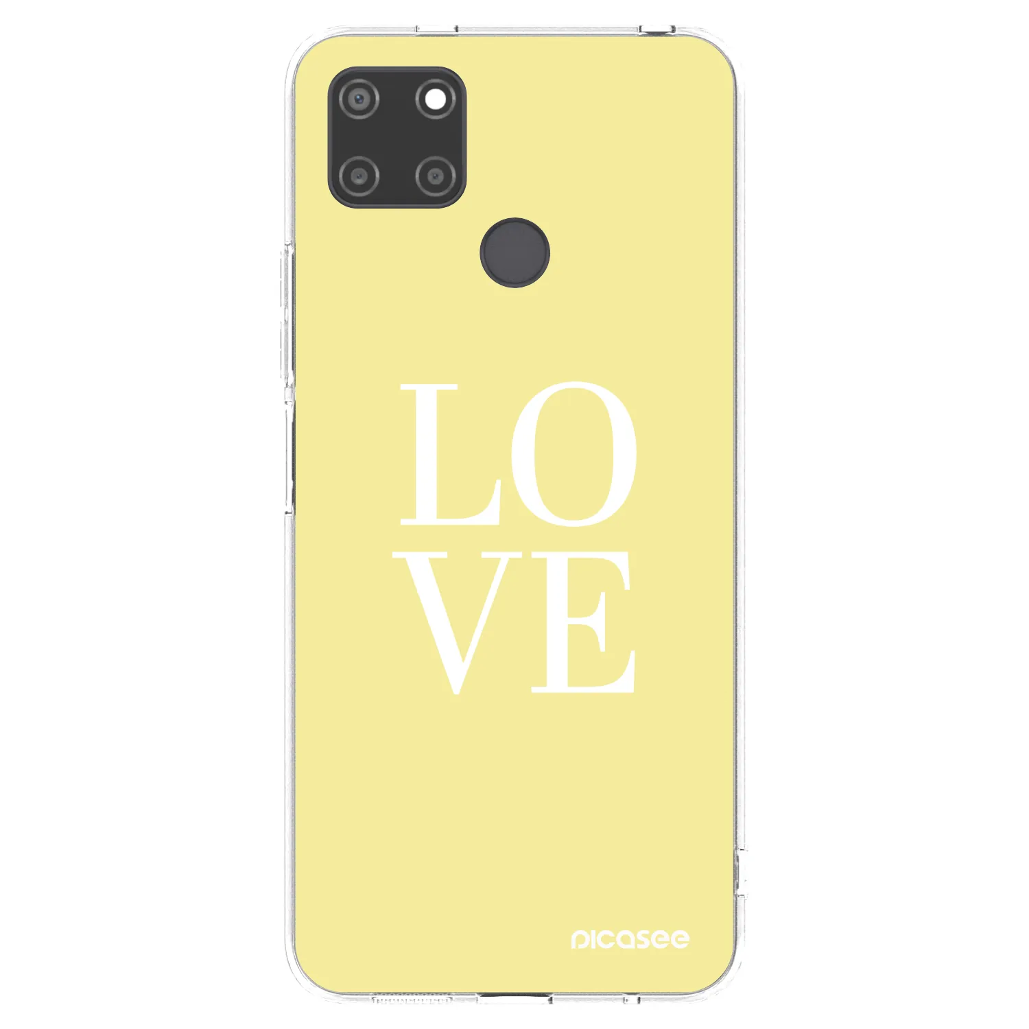 Picasee silikonska prozirna maskica za Realme C21Y - Love