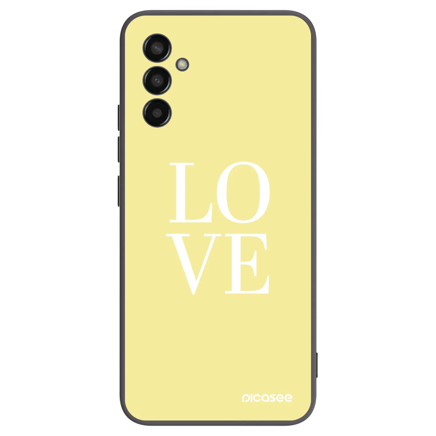 Picasee crna silikonska maskica za Samsung Galaxy M13 M135F - Love