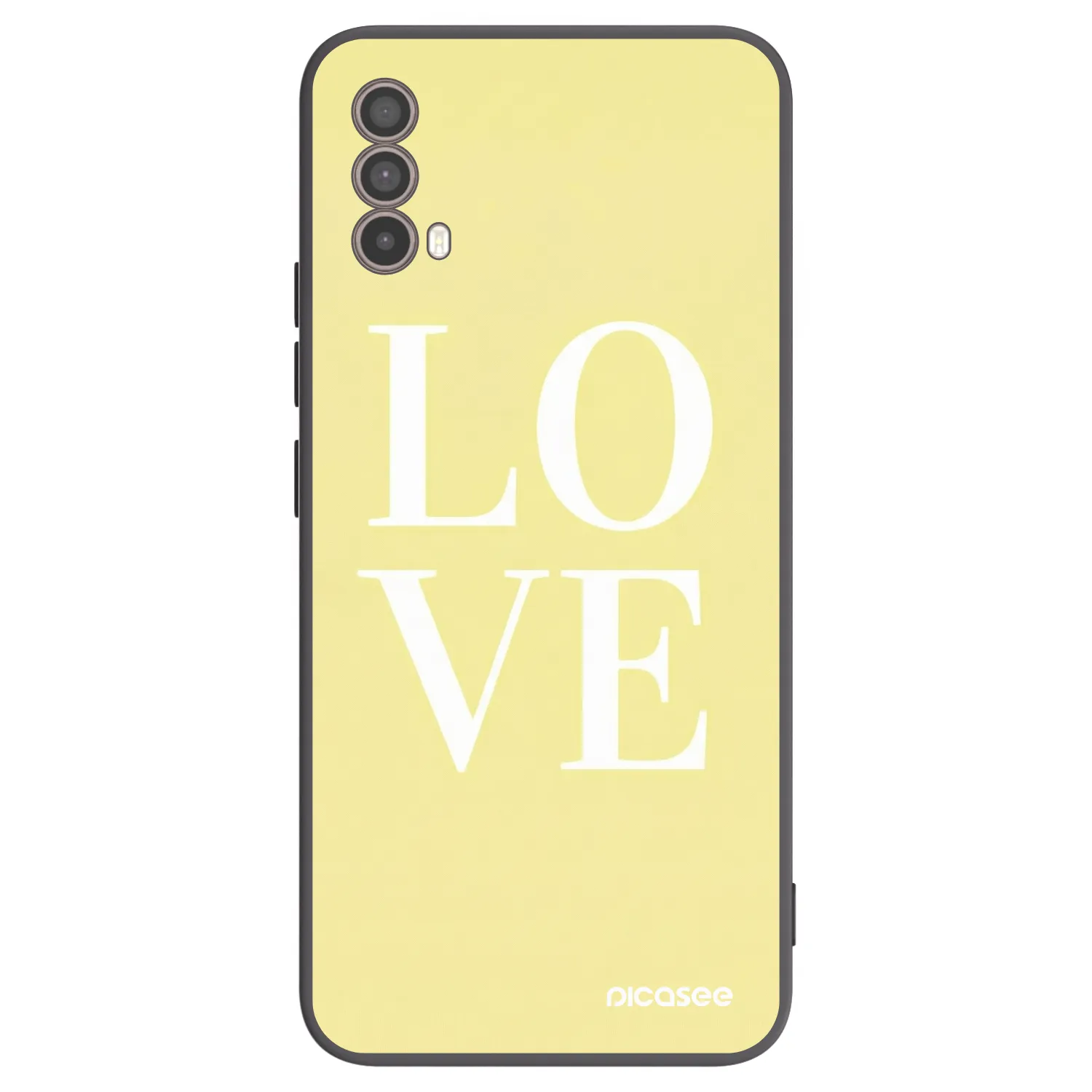 Picasee crna silikonska maskica za Motorola Moto E40 - Love