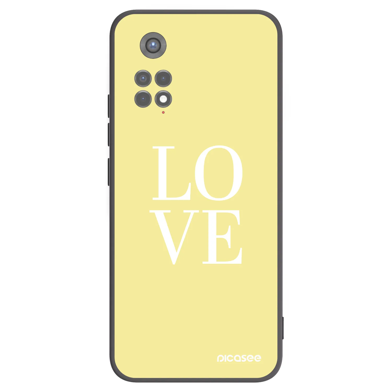 Picasee crna silikonska maskica za Xiaomi Redmi Note 11S 5G - Love