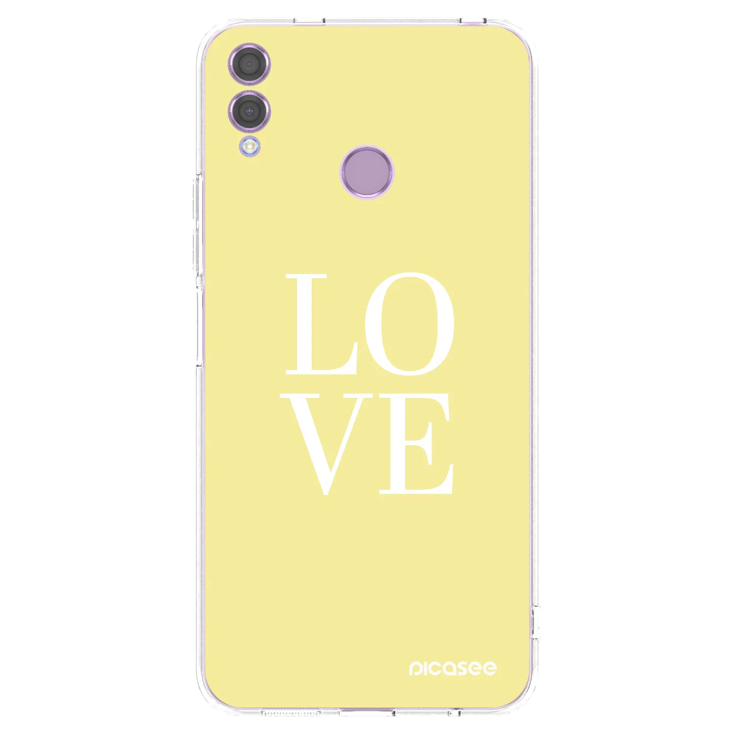 Picasee silikonska prozirna maskica za Honor 8X - Love