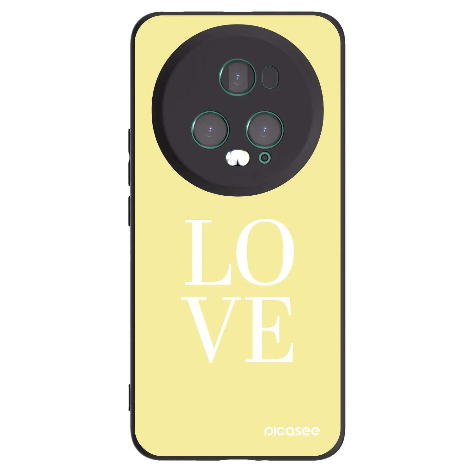 Picasee crna silikonska maskica za Honor Magic5 Pro - Love