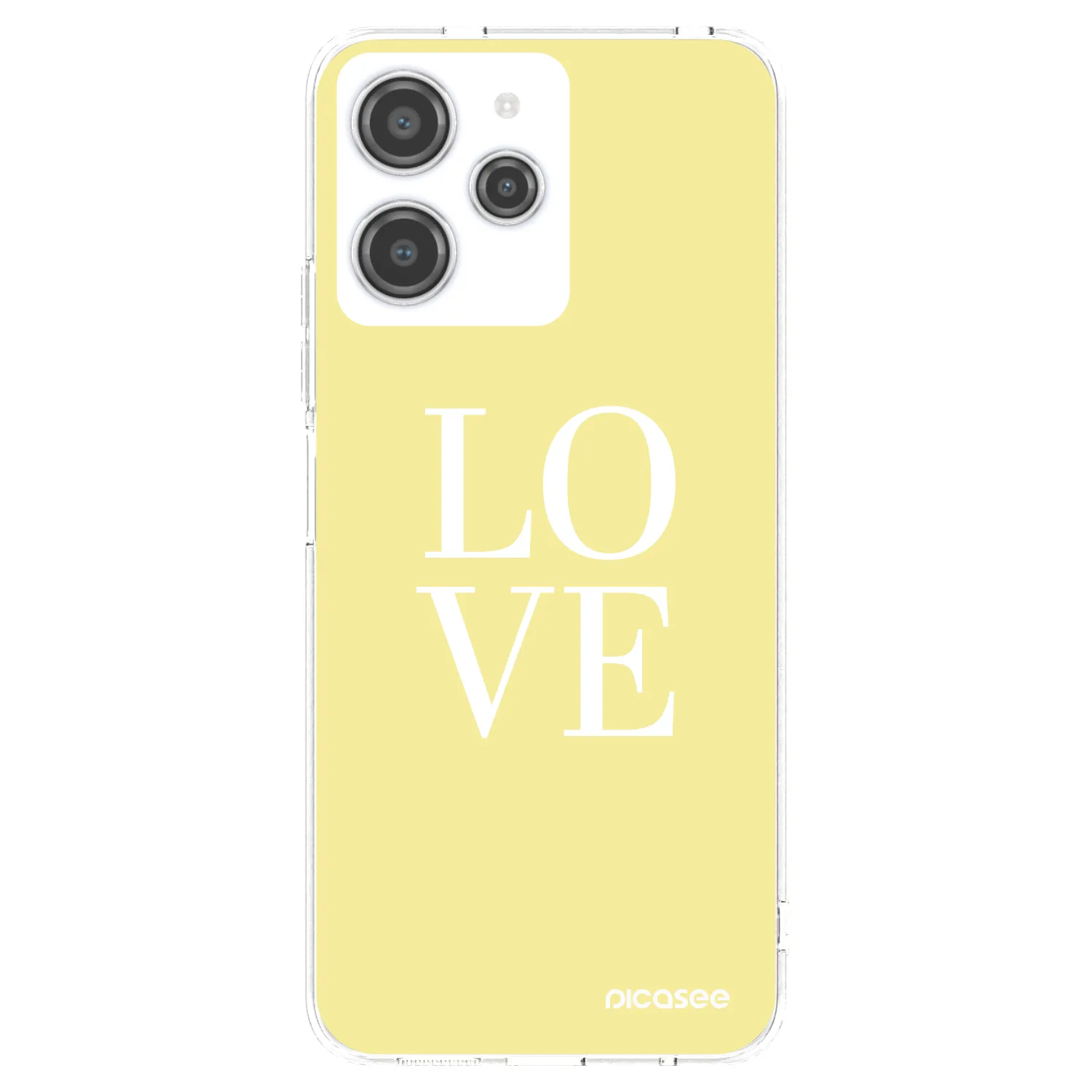 Picasee silikonska prozirna maskica za Xiaomi Redmi 12 4G - Love