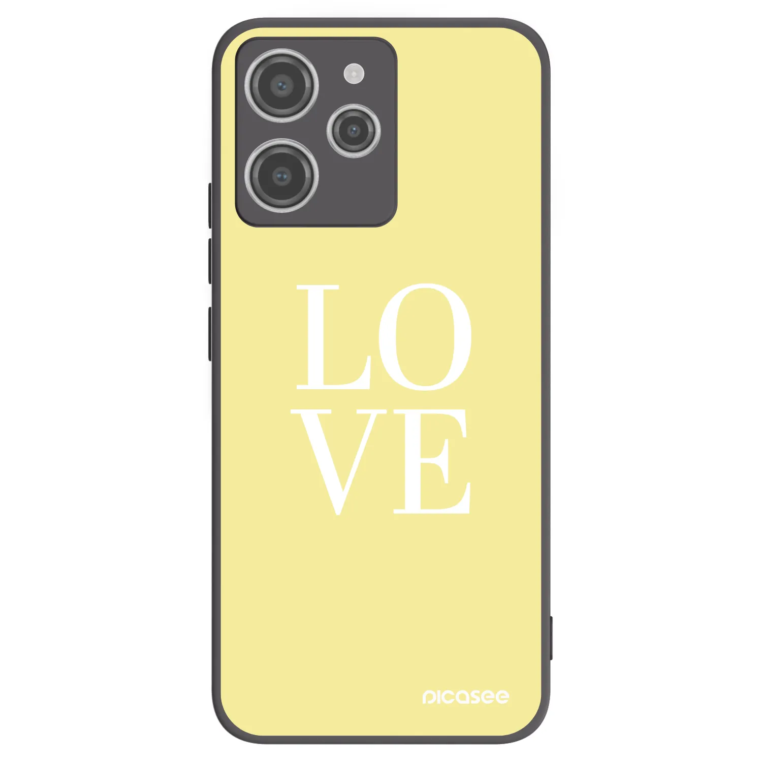 Picasee crna silikonska maskica za Xiaomi Redmi 12 4G - Love