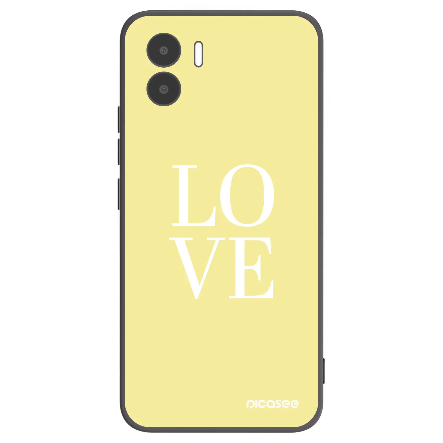 Picasee crna silikonska maskica za Xiaomi Redmi A2 - Love