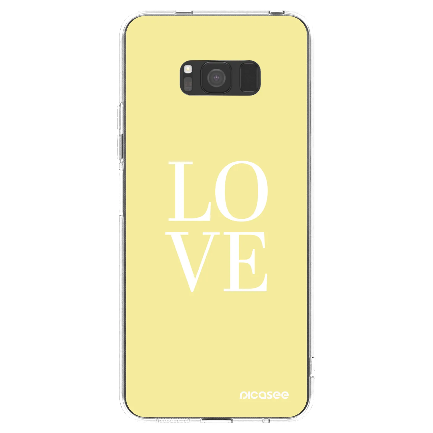 Picasee silikonska prozirna maskica za Samsung Galaxy S8 G950F - Love
