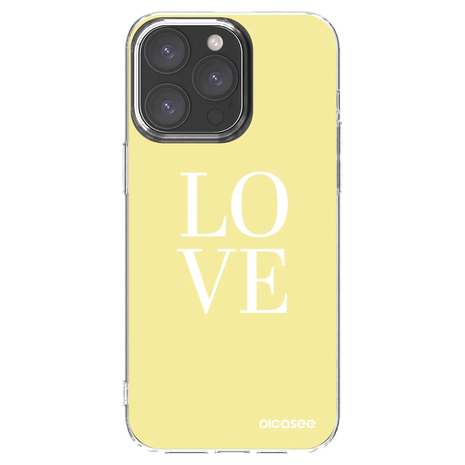 Picasee silikonska prozirna maskica za Apple iPhone 15 Pro Max - Love
