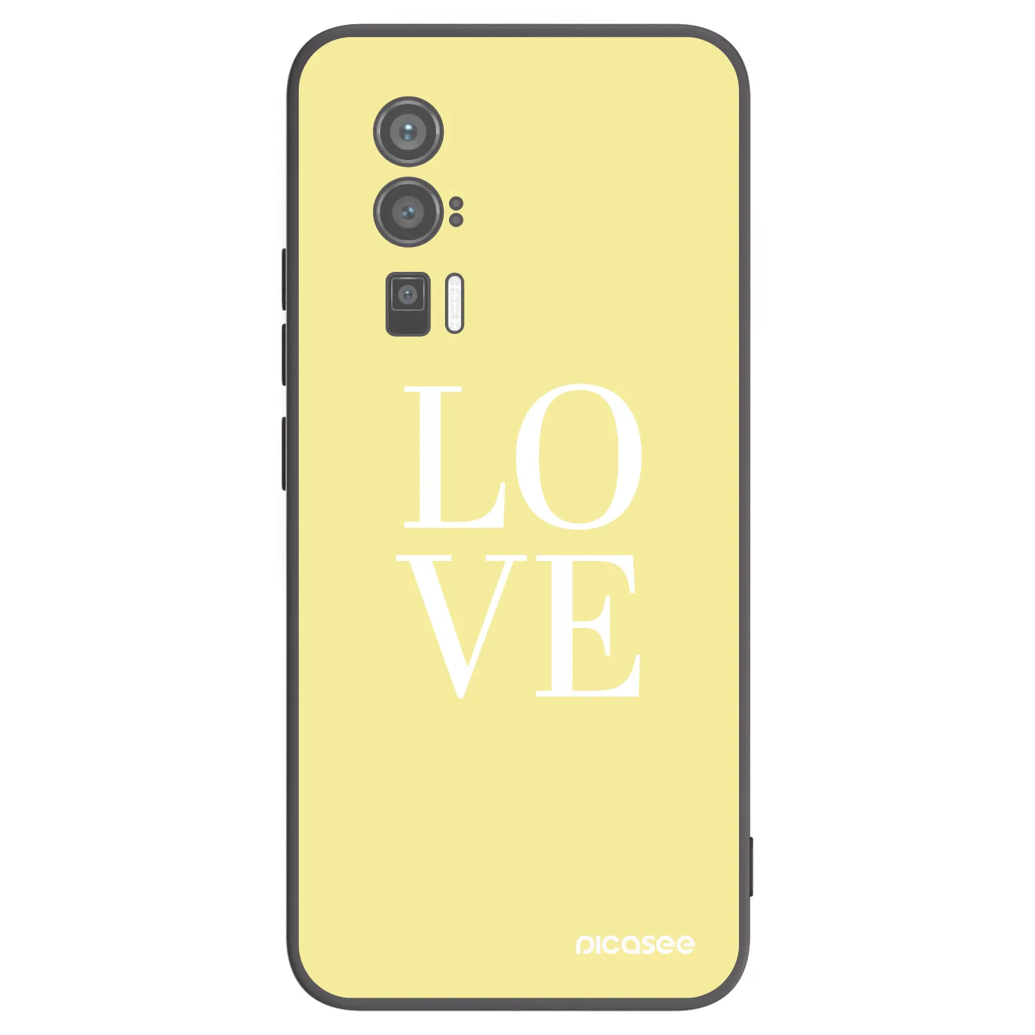 Picasee crna silikonska maskica za Xiaomi Poco F5 Pro 5G - Love
