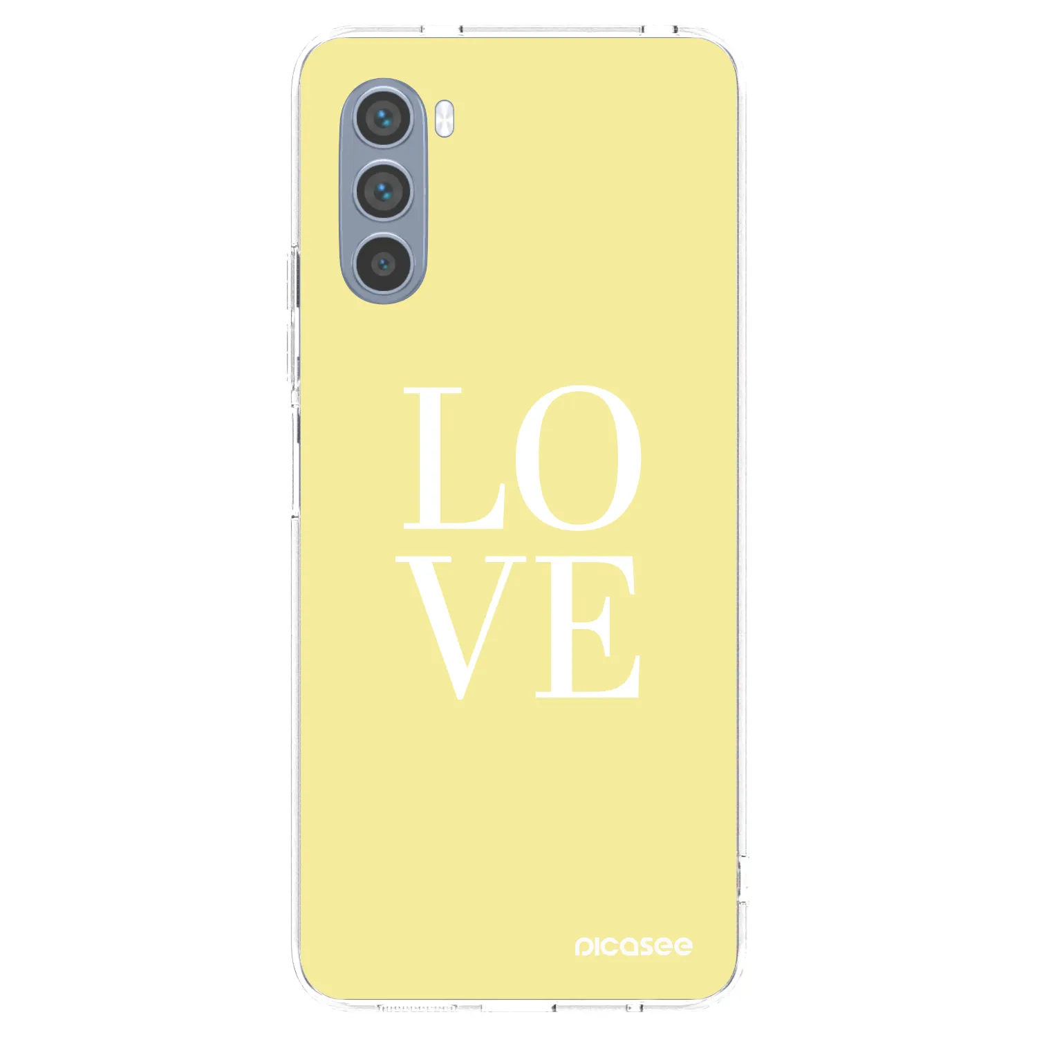 Picasee silikonska prozirna maskica za Motorola Moto G62 - Love