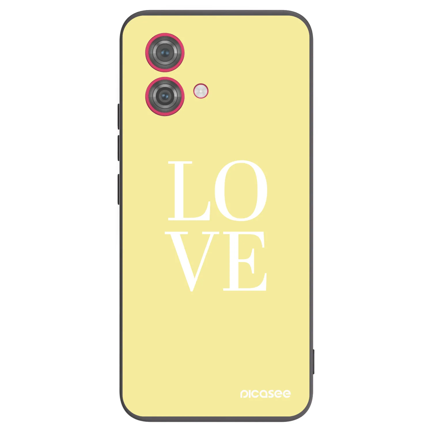 Picasee crna silikonska maskica za Motorola Moto G84 5G - Love