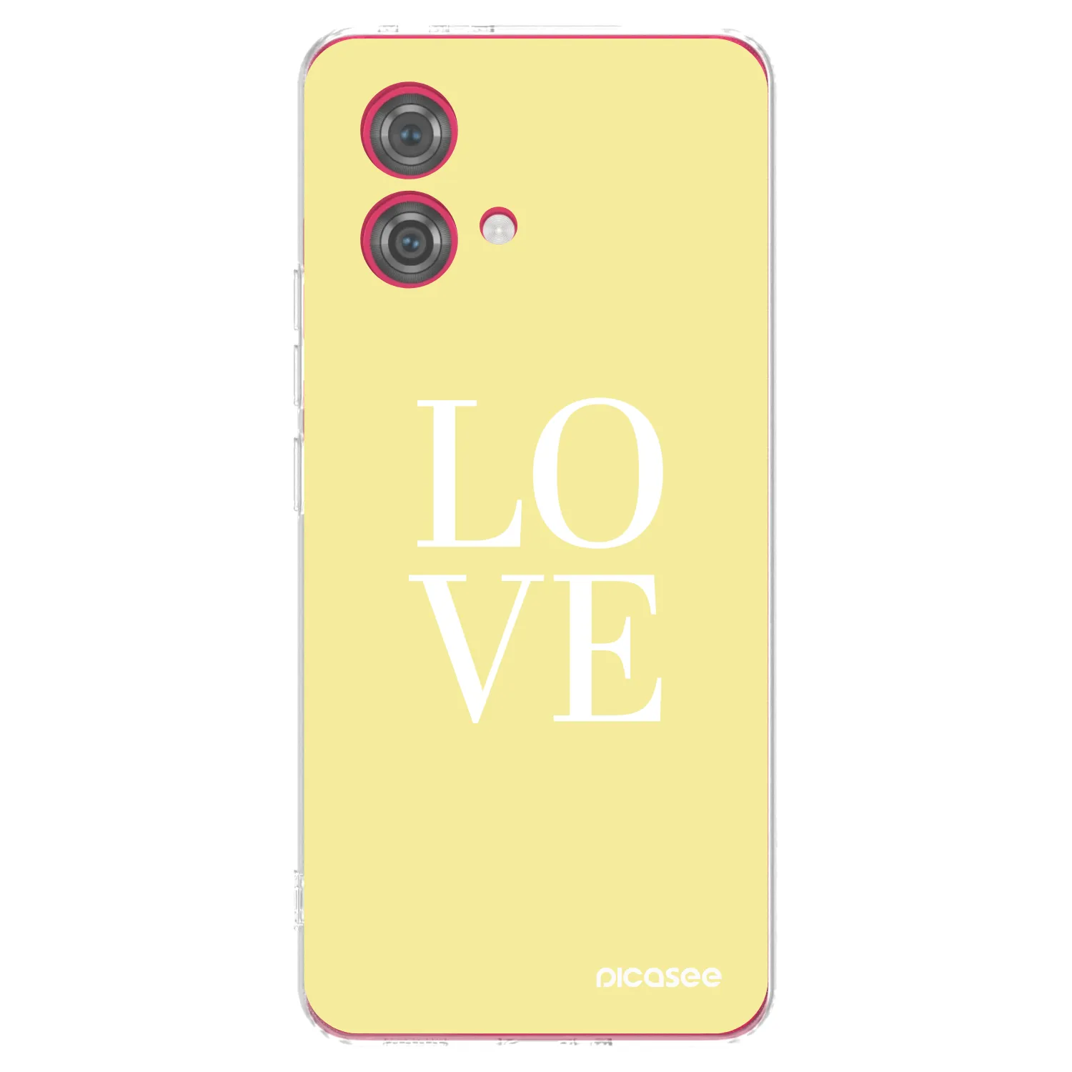 Picasee silikonska prozirna maskica za Motorola Moto G84 5G - Love