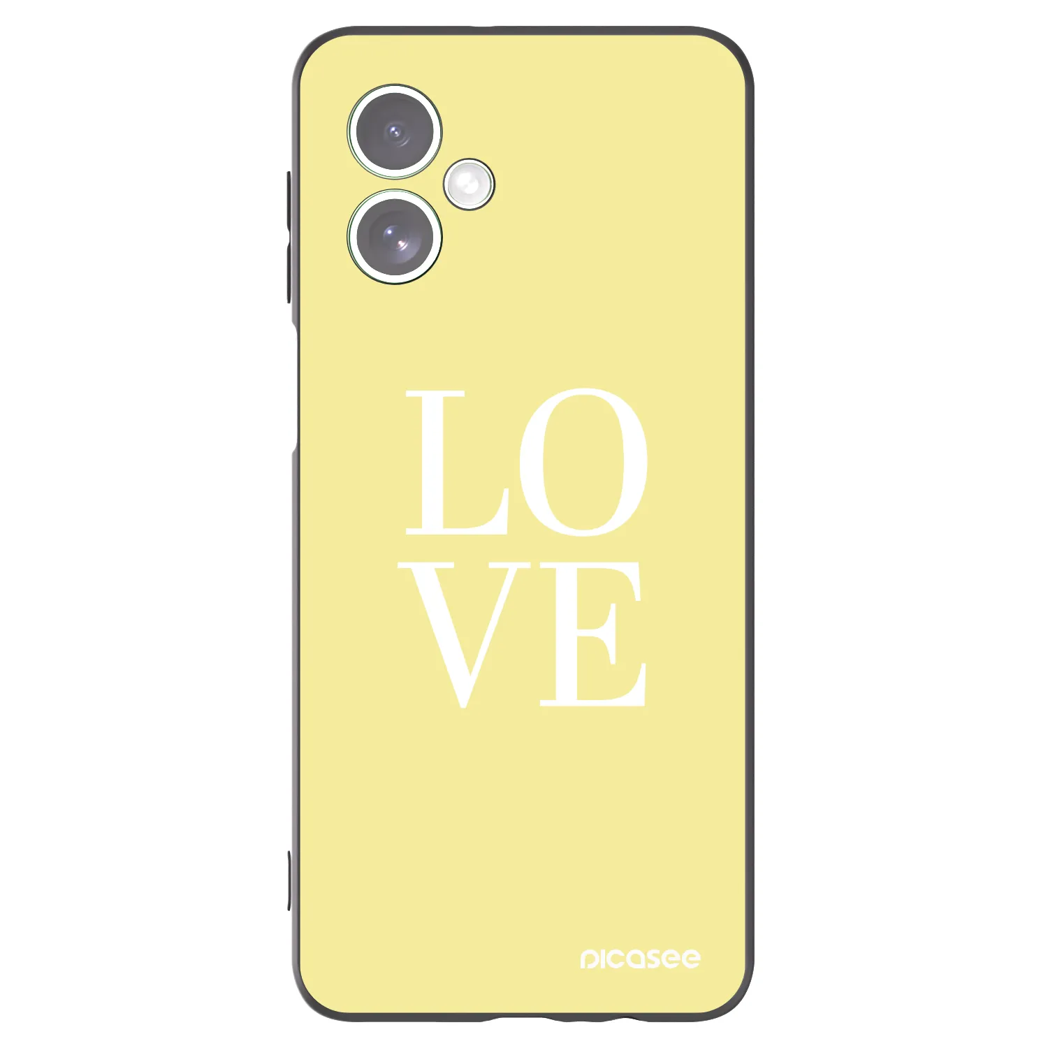 Picasee crna silikonska maskica za Motorola Moto G54 5G - Love