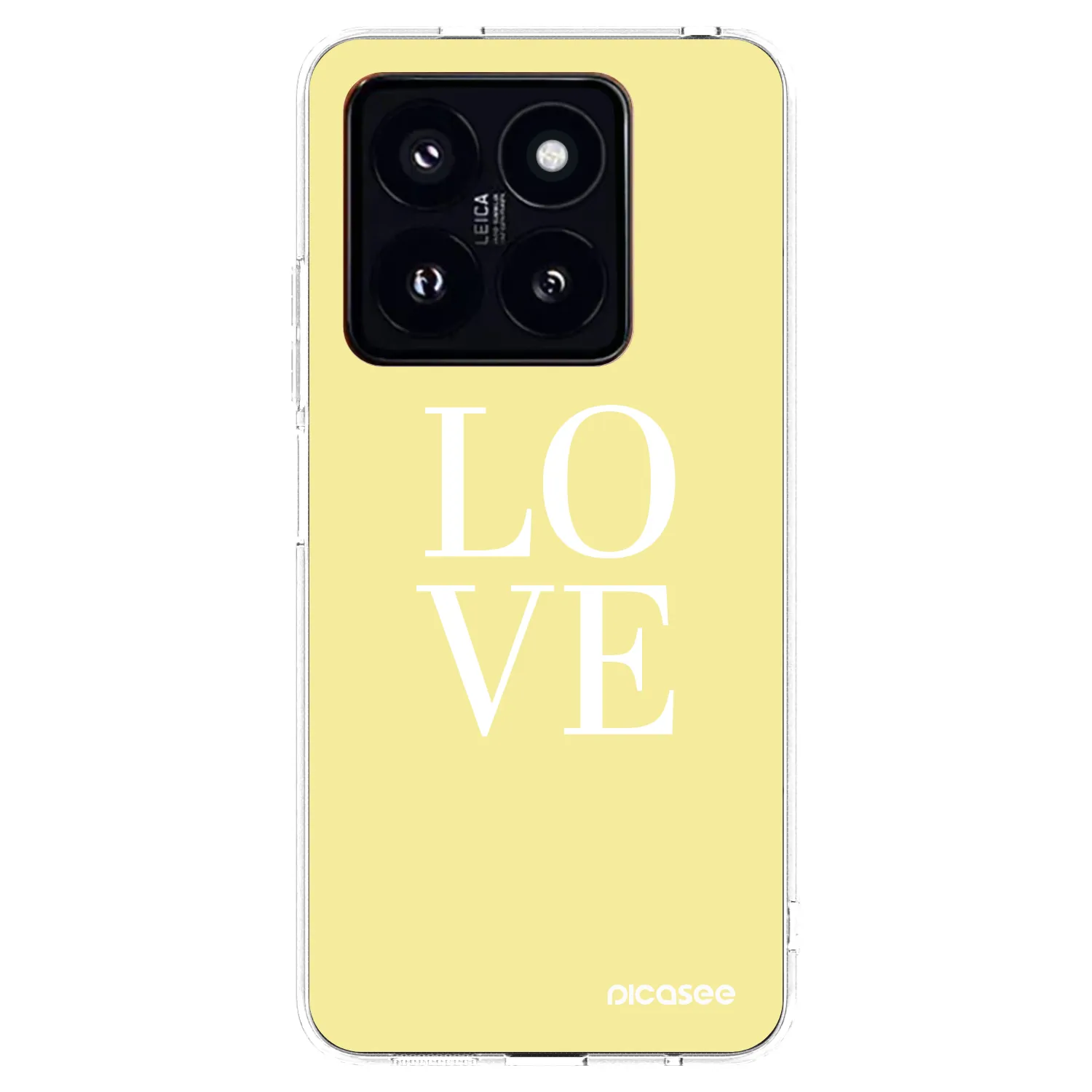 Picasee silikonska prozirna maskica za Xiaomi 14 Pro - Love