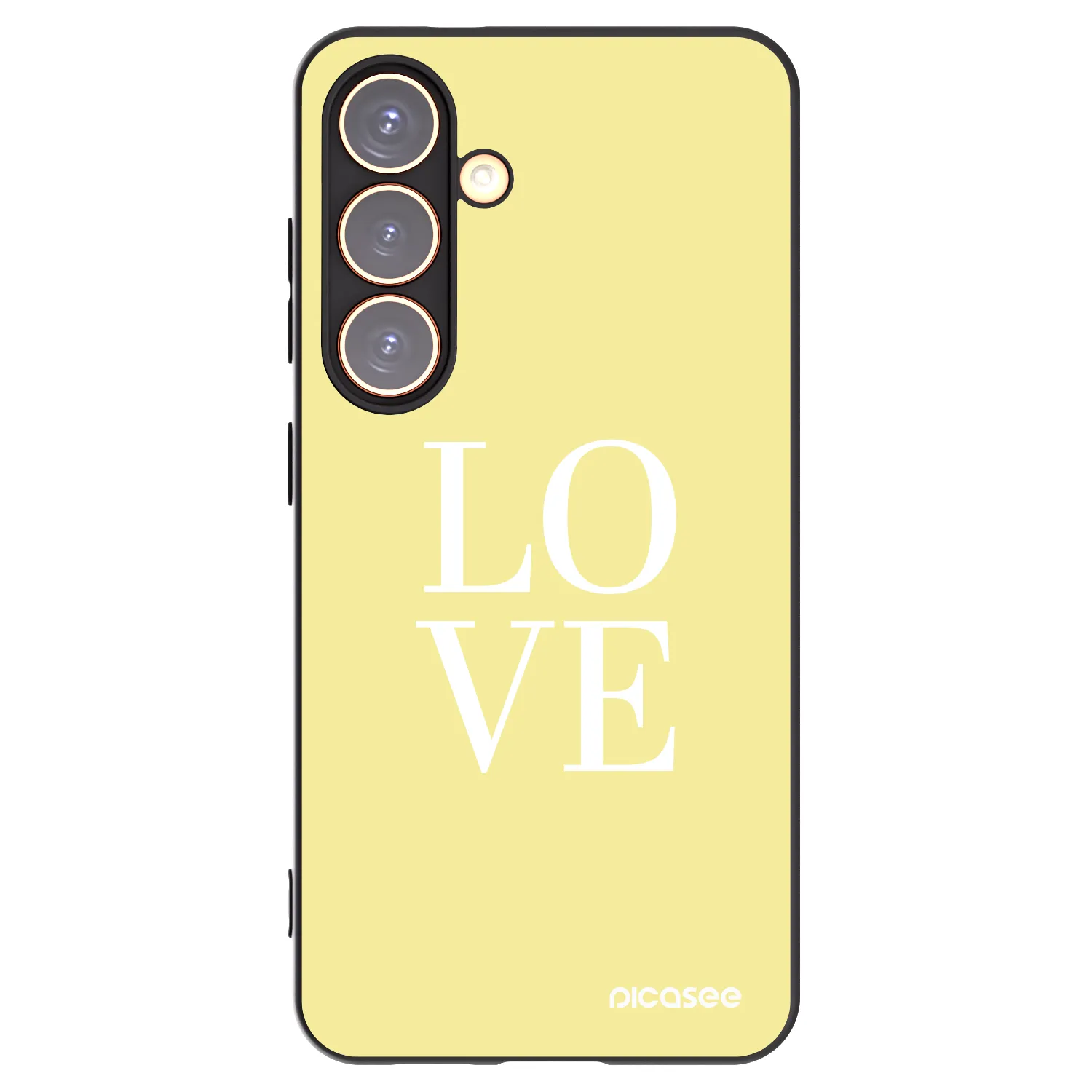 Picasee crna silikonska maskica za Samsung Galaxy S24 S921B 5G - Love
