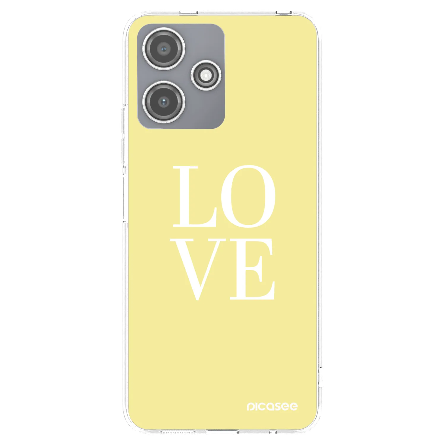 Picasee silikonska prozirna maskica za Xiaomi Redmi 12 5G - Love
