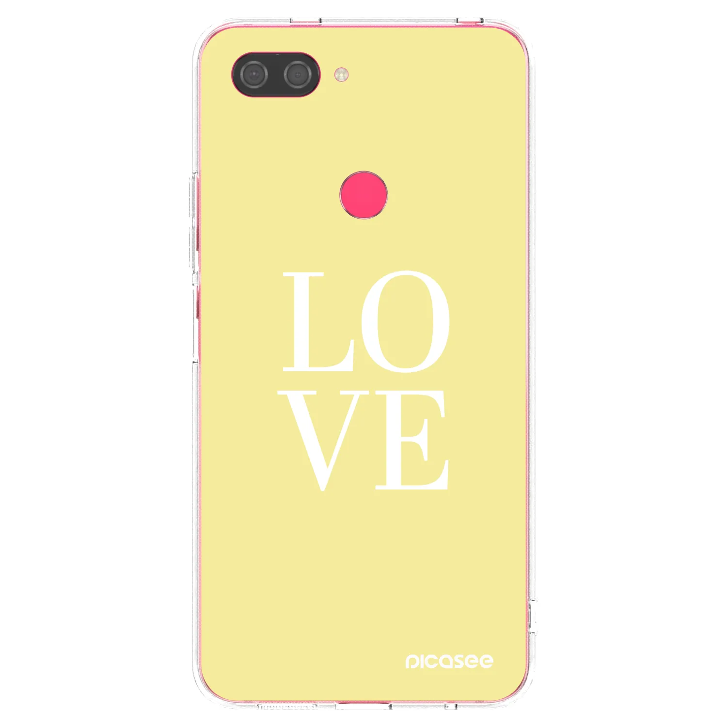 Picasee silikonska prozirna maskica za Xiaomi Mi 8 Lite - Love