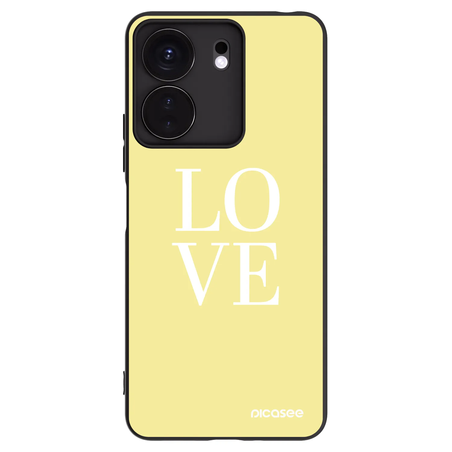 Picasee crna silikonska maskica za Xiaomi Redmi 13C 4G - Love