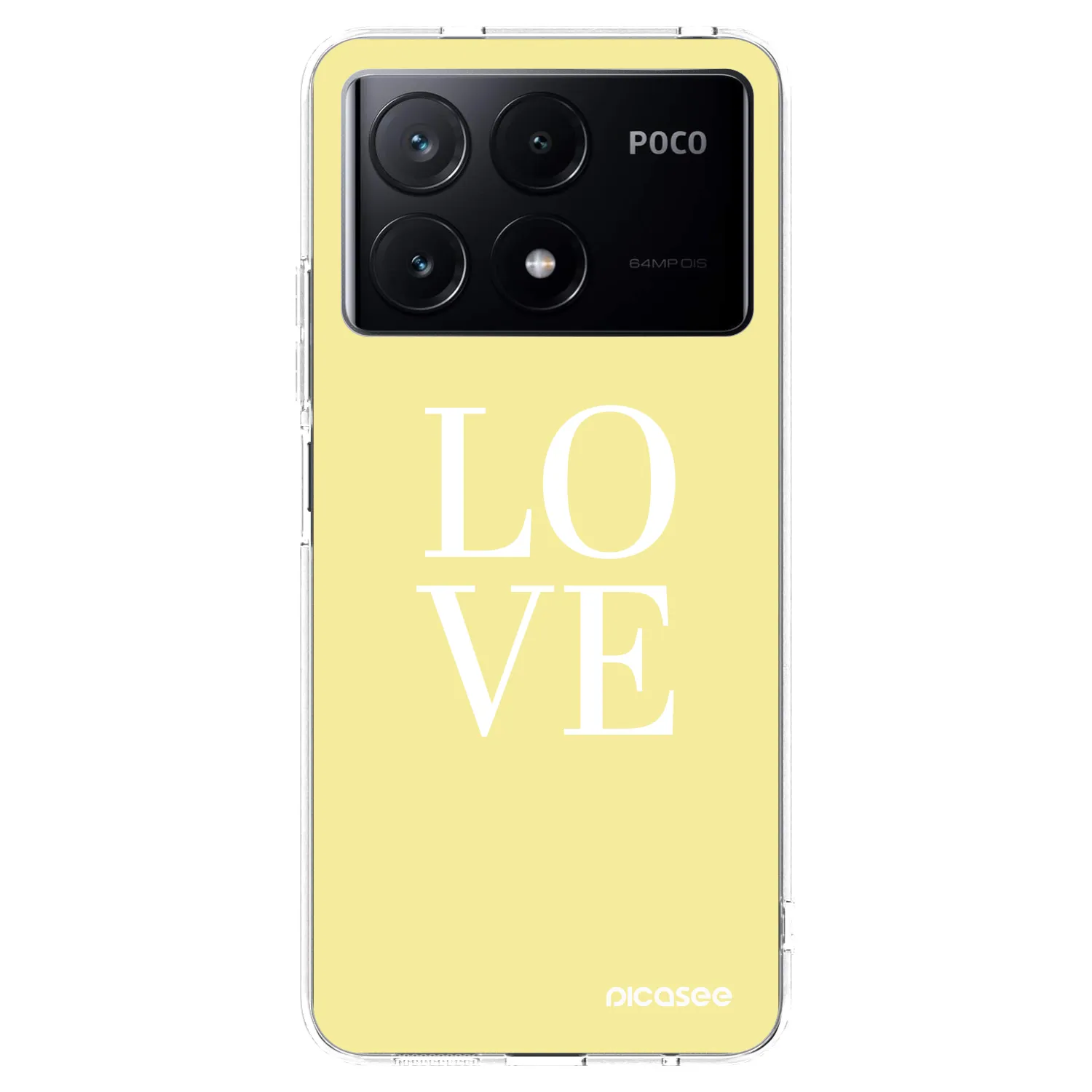 Picasee silikonska prozirna maskica za Xiaomi Poco X6 Pro - Love