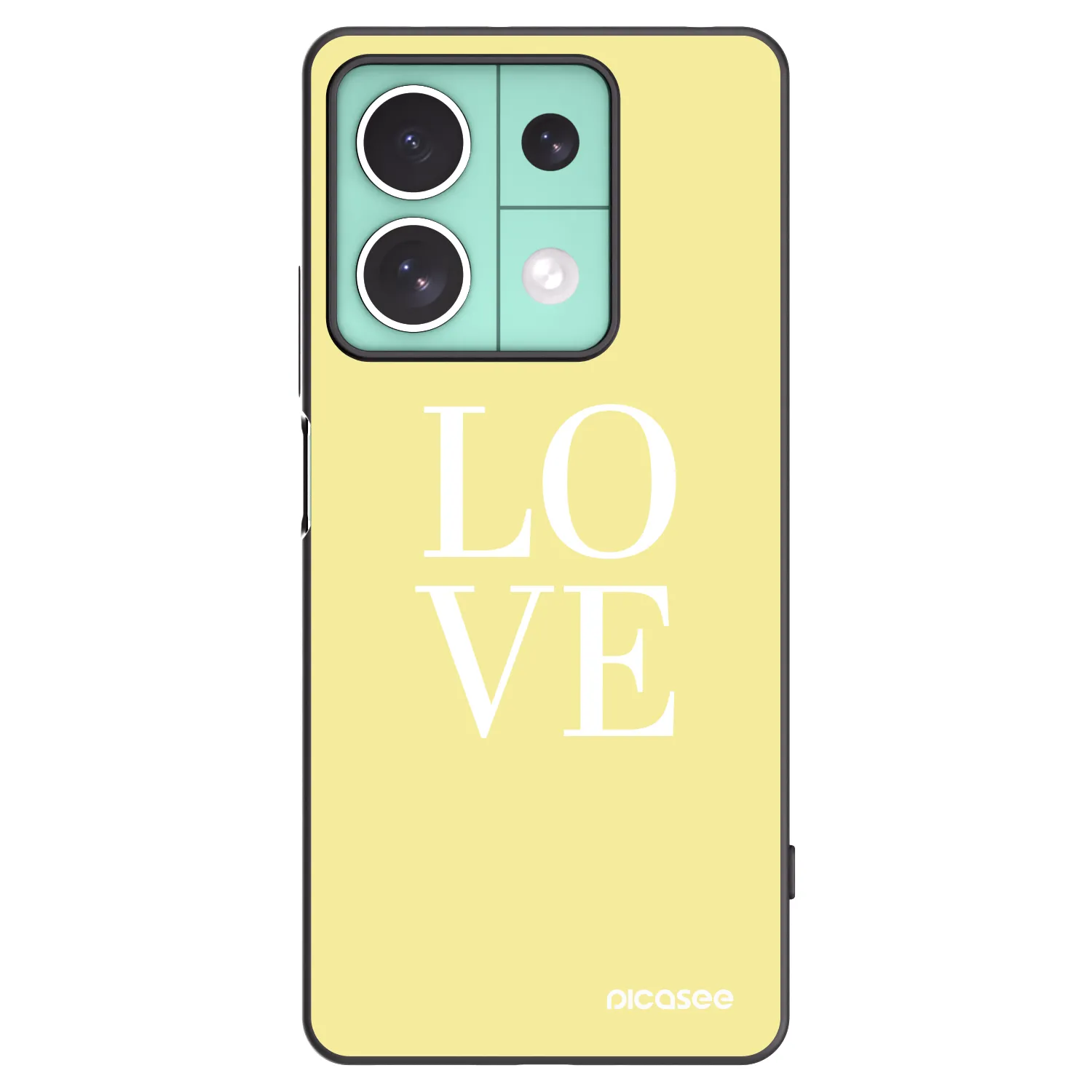 Picasee crna silikonska maskica za Xiaomi Redmi Note 13 5G - Love