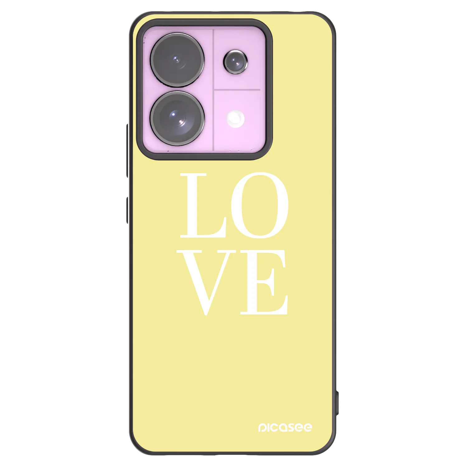 Picasee crna silikonska maskica za Xiaomi Redmi Note 13 Pro 5G - Love