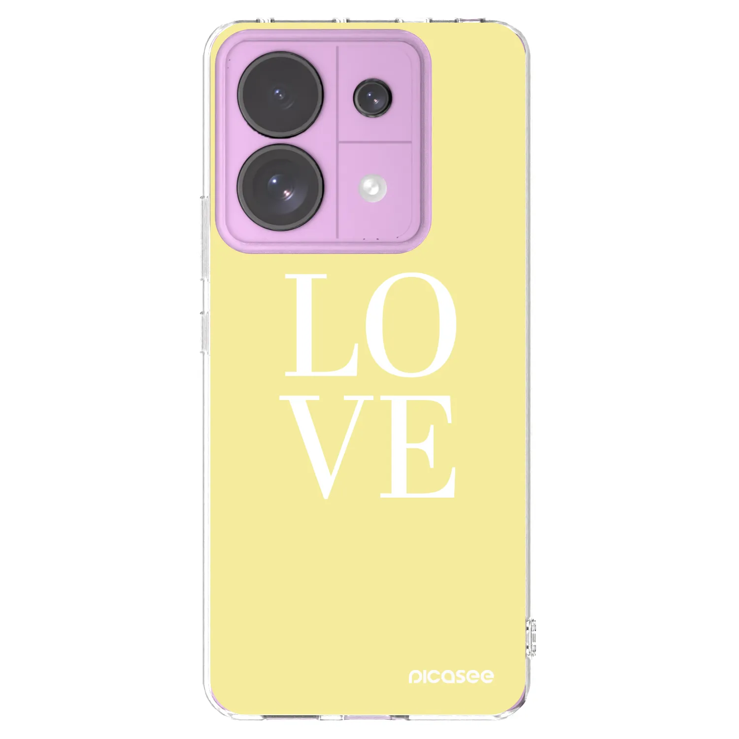 Picasee silikonska prozirna maskica za Xiaomi Redmi Note 13 Pro 5G - Love