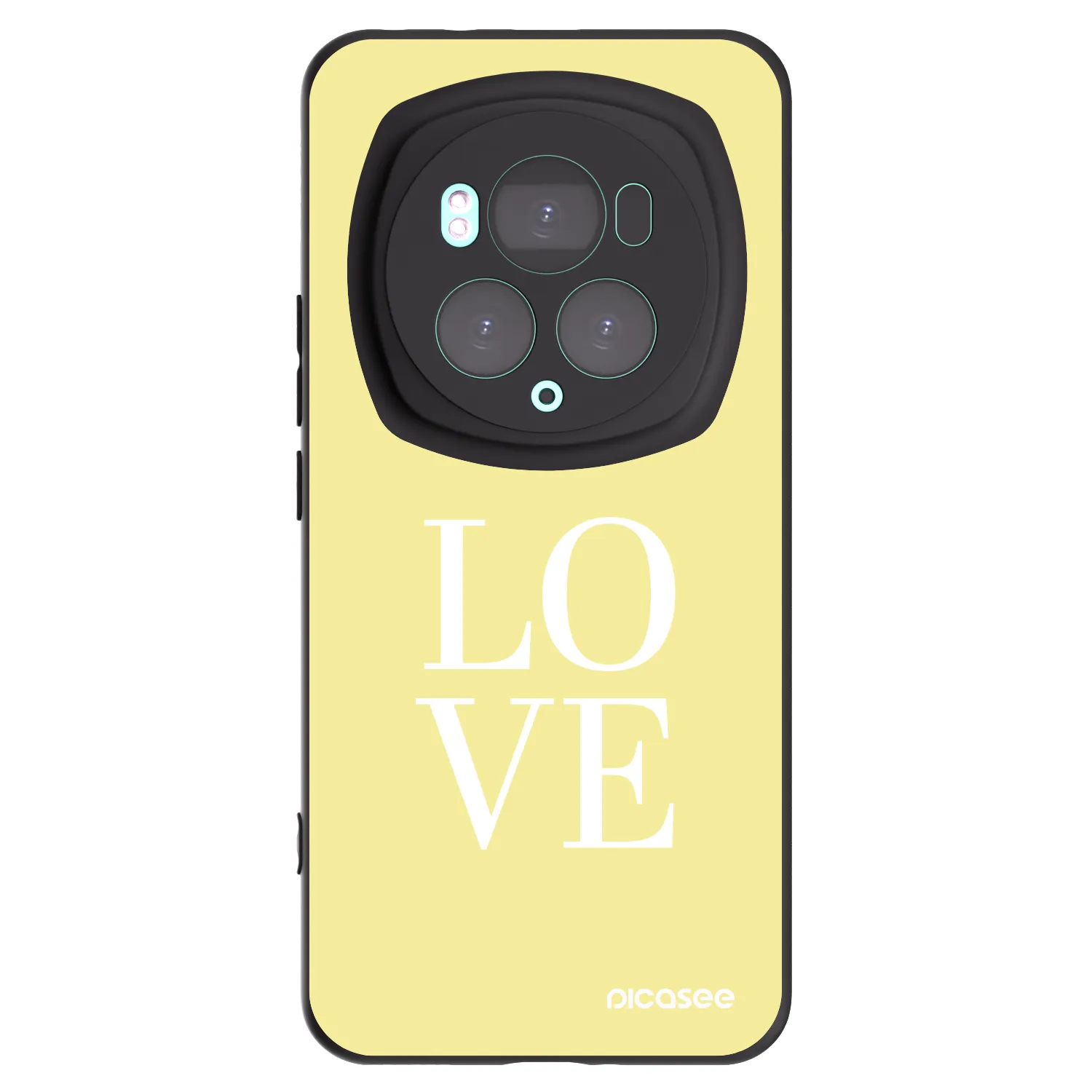 Picasee crna silikonska maskica za Honor Magic6 Pro - Love