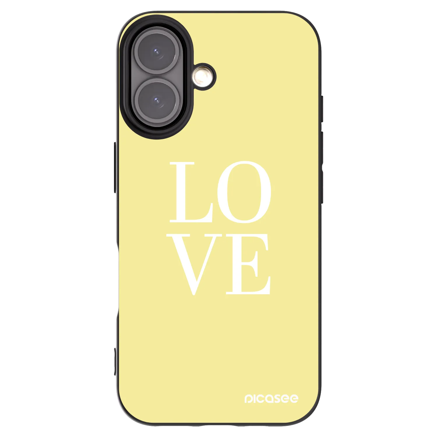 Picasee crna silikonska maskica za Apple iPhone 16 - Love
