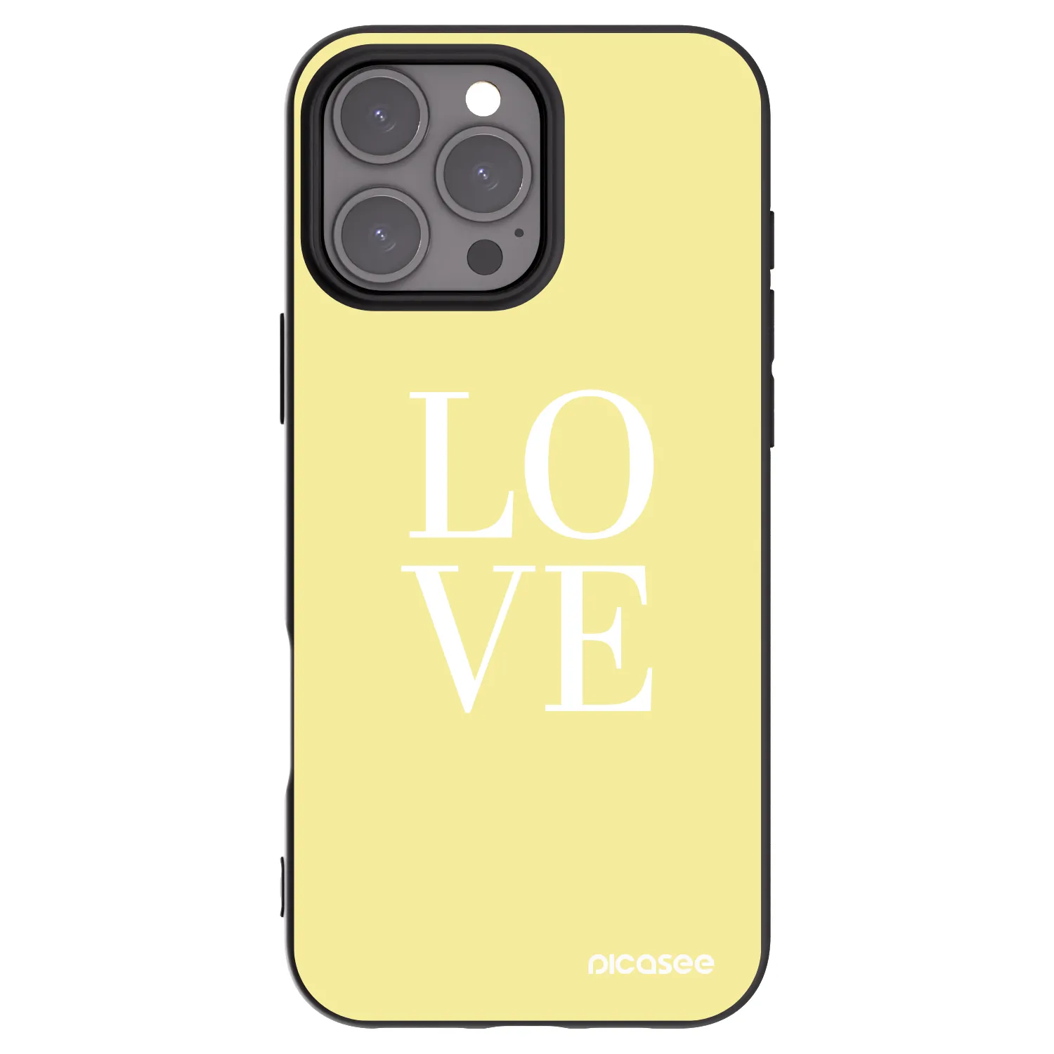 Picasee crna silikonska maskica za Apple iPhone 16 Pro Max - Love