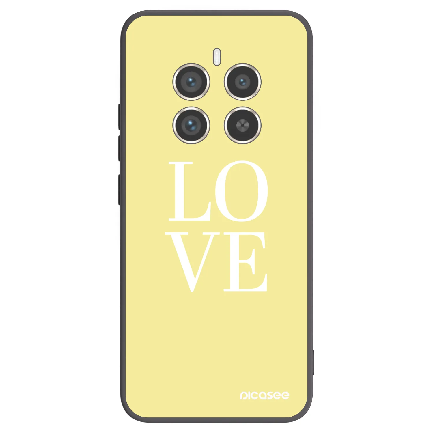 Picasee crna silikonska maskica za Realme 12 Pro 5G - Love