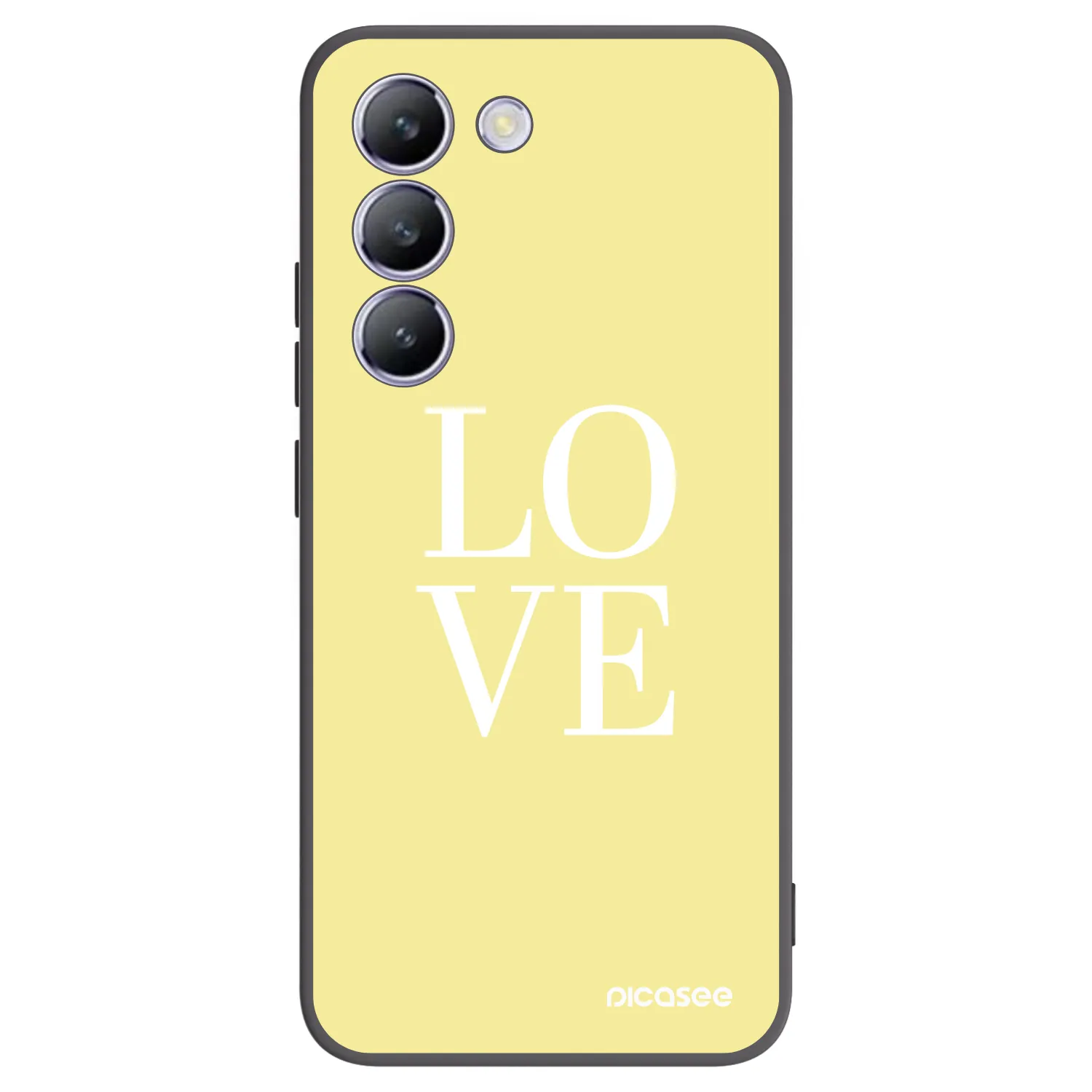 Picasee crna silikonska maskica za Vivo V40 SE 5G - Love